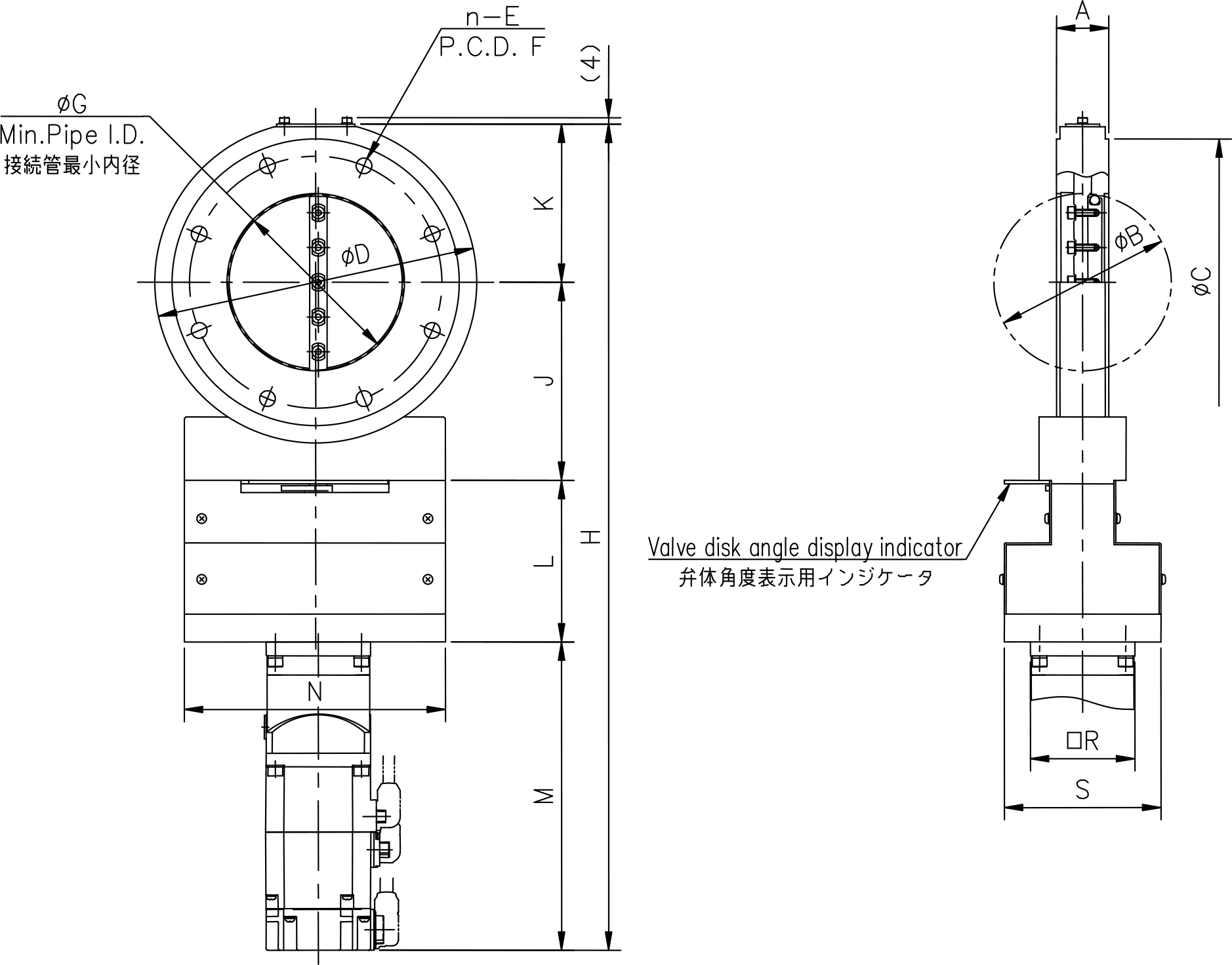 Dimensions of MBV-ISO ADⅡ-M4Br