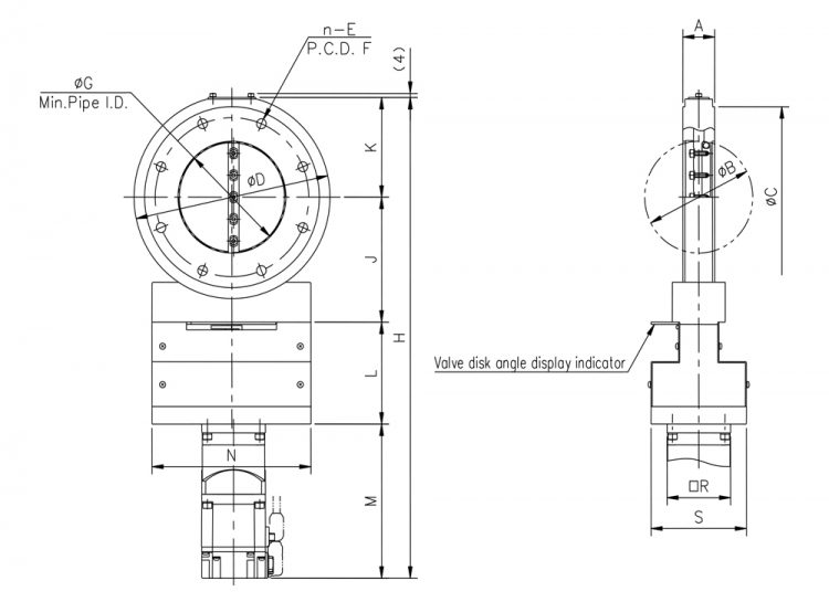 Dimensions of MBV-ISO ADⅡ-M4